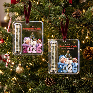 Personalized Christmas Cash Gift Holder Ornament – Custom Acrylic Keepsake For Holiday Gifting