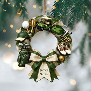 "Golf Lover Dream" β Personalized Custom Shaped Acrylic Hanging Ornament | Gift For Golfers