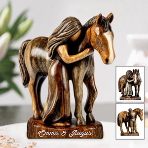 Horse Lovers - Personalized Horse Shaped Acrylic Plaque