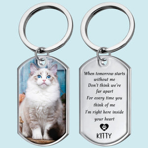 Memorial Personalized Custom Keychain - Sympathy Gift For Pet Owners, Pet Lovers