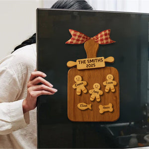 Celebrate Your Family With Cookie Figures Decal, Personalized Custom Decal Gift