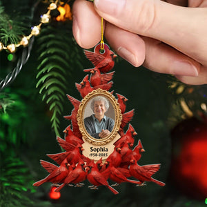 Whispers Of Heaven - Personalized Cardinal Memorial Acrylic Ornament