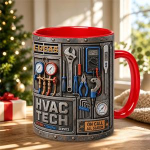 Personalized HVAC Coffee Mug โ Custom Gift For Heating & Cooling Technicians