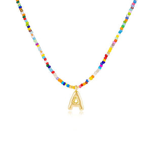 The Colorful Letter Necklace