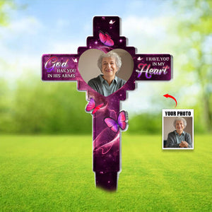 In Our Hearts Always - Memorial Personalized Acrylic Garden Stake