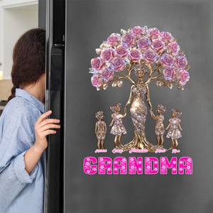 The Love Between Mother/Grandma And Her Kids - Personalized Decal