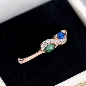 Infinity Ring - Personalized Birthstone Ring, Gift For Mother