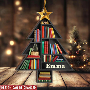 Books Are The Mirrors Of The Soul - Personalized Ornament - Christmas Gift For Book Lovers
