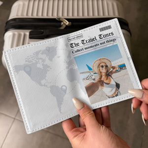 The Travel Times Personalized Photo Passport Cover And Luggage Tag Travel Set