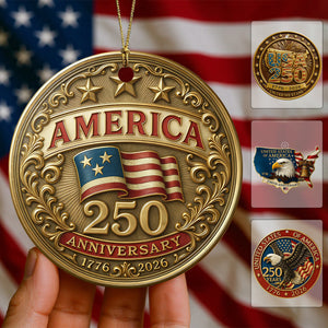 Personalized Acrylic Ornament - 250 Years Anniversary of America 1776β2026 Ornament