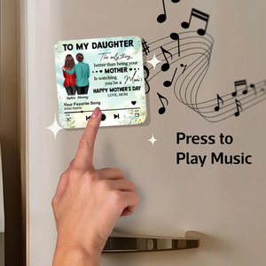 Mom Personalized Music Fridge Magnet, Heartfelt 2025 Mother's Day Gift For Daughter