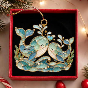 Personalized Ocean Couple Ornament Wedding Christmas Gift For Couples