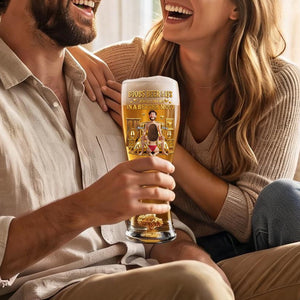 Personalized "Naughty Couples" Beer Glass β Gift For Couples