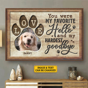 Forever in My Heart - Personalized Custom Photo Canvas/Poster Gift For Pet Lovers