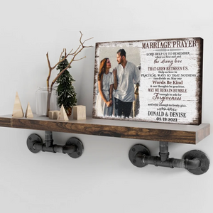 Personalized Canvas Prints, Custom Photo, Gift For Wedding Shower Marriage Prayer Canvas
