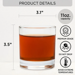 Personalized Whiskey Glass Gift for Brother - Thanks For Being My Brother
