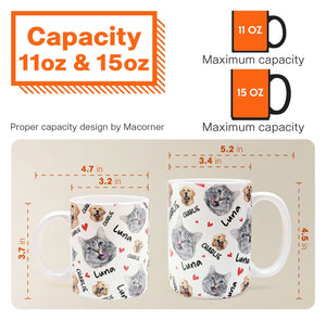 Pets Face And Name - Personalized Photo Mug Gift For Dog Lover Pet Lover