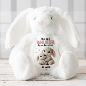 A Sweet Hug From Nana - Personalized Custom Easter Bunny Plush Gift For Family Members