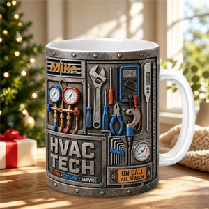 Personalized HVAC Coffee Mug โ Custom Gift For Heating & Cooling Technicians