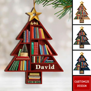 Books Are The Mirrors Of The Soul - Personalized Ornament - Christmas Gift For Book Lovers