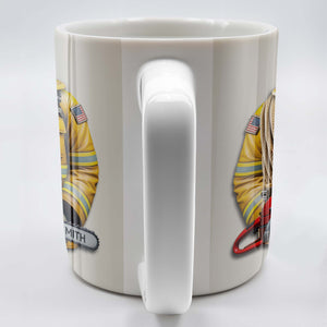 Personalized Firefighter Gear and Helmet Design, Personalized Custom Coffee Mug