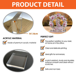 You & Me We Got This - Personalized Couple Shaped Acrylic Plaque