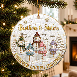 Personalized "Forever Our Bond" Acrylic Ornament – Heartfelt Keepsake Gift