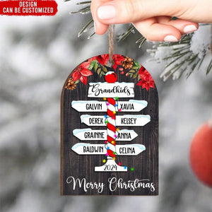 Custom Family Christmas - Personalized Wooden Ornament, Christmas Gift