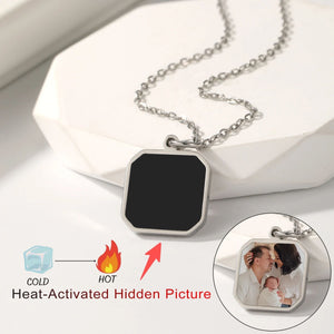 Personalized Heat-Activated Hidden Photo Necklace