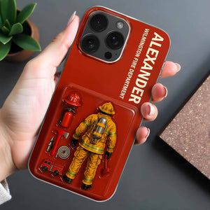 Firefighter Personalized Clear Phone Case, Gift For Firefighters
