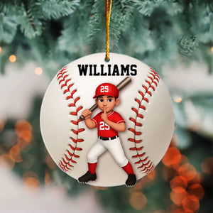 Personalized Baseball Softball Player Ornament Gift For Sport Lover