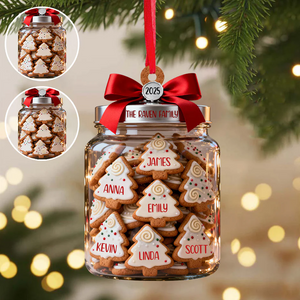 Christmas Tree Cookies Our Family - Personalized Acrylic Ornament