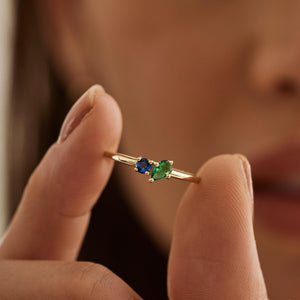 Personalized Family Stackable Birthstone Jewelry Ring