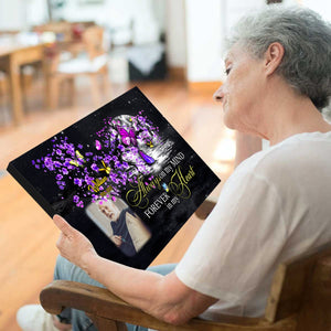 Personalized Memorial Landscape Canvas Poster - Always On My Mind Butterfly Memorial Gift