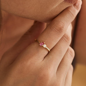 Personalized Family Stackable Birthstone Jewelry Ring