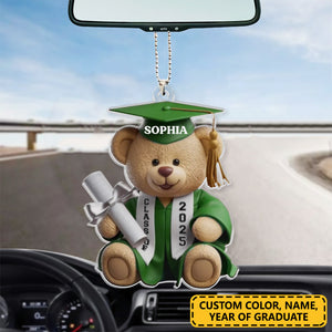 Dream Big, Shine Bright - Family Personalized Car Ornament - Graduation Gift For Family Members, Siblings