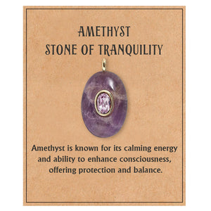 Natural Stone Precious Pendant Necklace