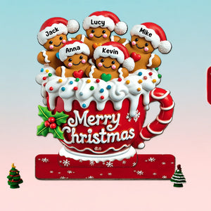 Merry Christmas - Personalized Family Cookie Plaque