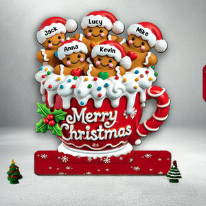 Merry Christmas - Personalized Family Cookie Plaque