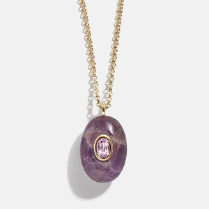 Natural Stone Precious Pendant Necklace