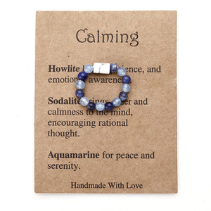 Healing crystals,Beaded elastic ring