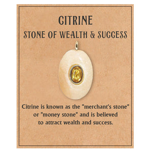 Natural Stone Precious Pendant Necklace