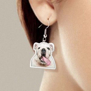 Personalized Pet Earrings Gift for Dog Mom