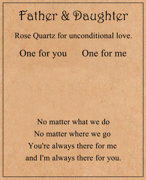 Rose Quartz For Unconditional Love Personalized Crystal Keyring Gift Set