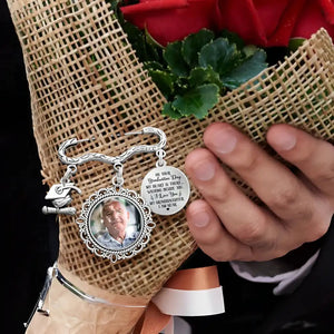 My Heart Is There Walking Beside You - Personalized Photo Graduation Tassel Pin