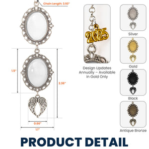 Graduation Walking Beside You Every Step - Custom Graduation Tassel Photo Charm