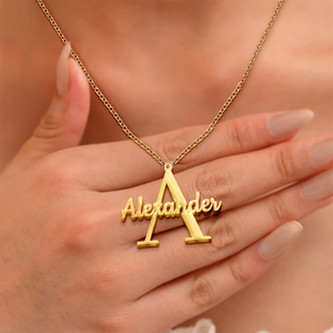 Initials Sign Name - Personalized Letter Necklace