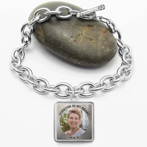 I'm Always With You - Memorial Personalized Photo Charm Bracelet