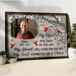 My Mind Still Talks To You - Personalized Memorial Canvas/Poster