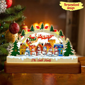 Personalized Home Decor Snowman LED Light For Christmas